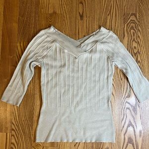 WHBM 3/4 Sleeve Sweater